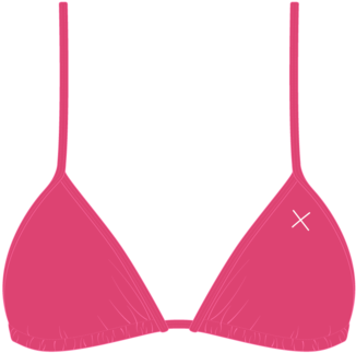 Poppy Red Bikini Top Ii - Blue Bikini Top (480x360)