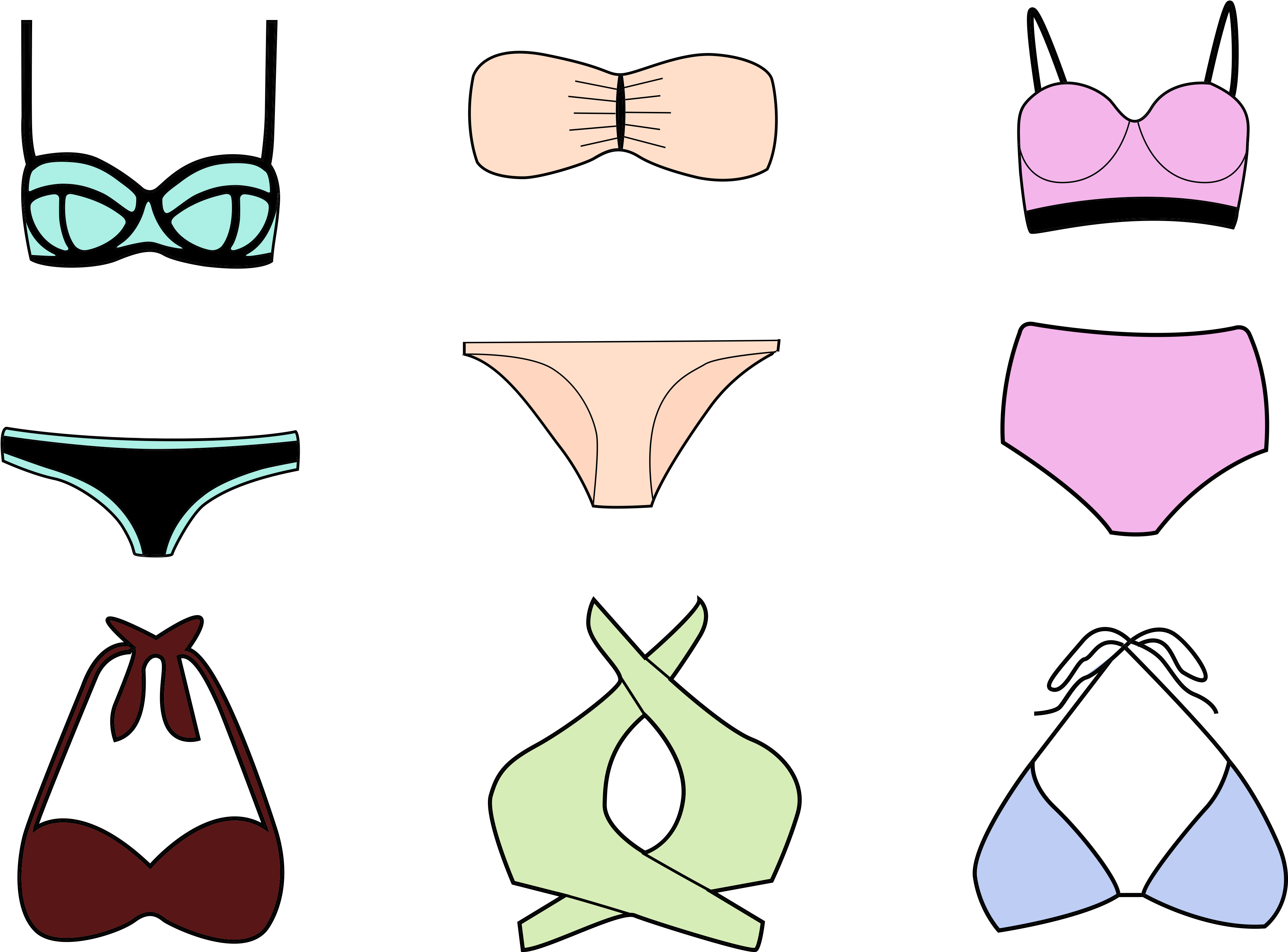 Swimsuit Euclidean Vector Undergarment - Swimsuit Euclidean Vector Undergarment (5499x3884)