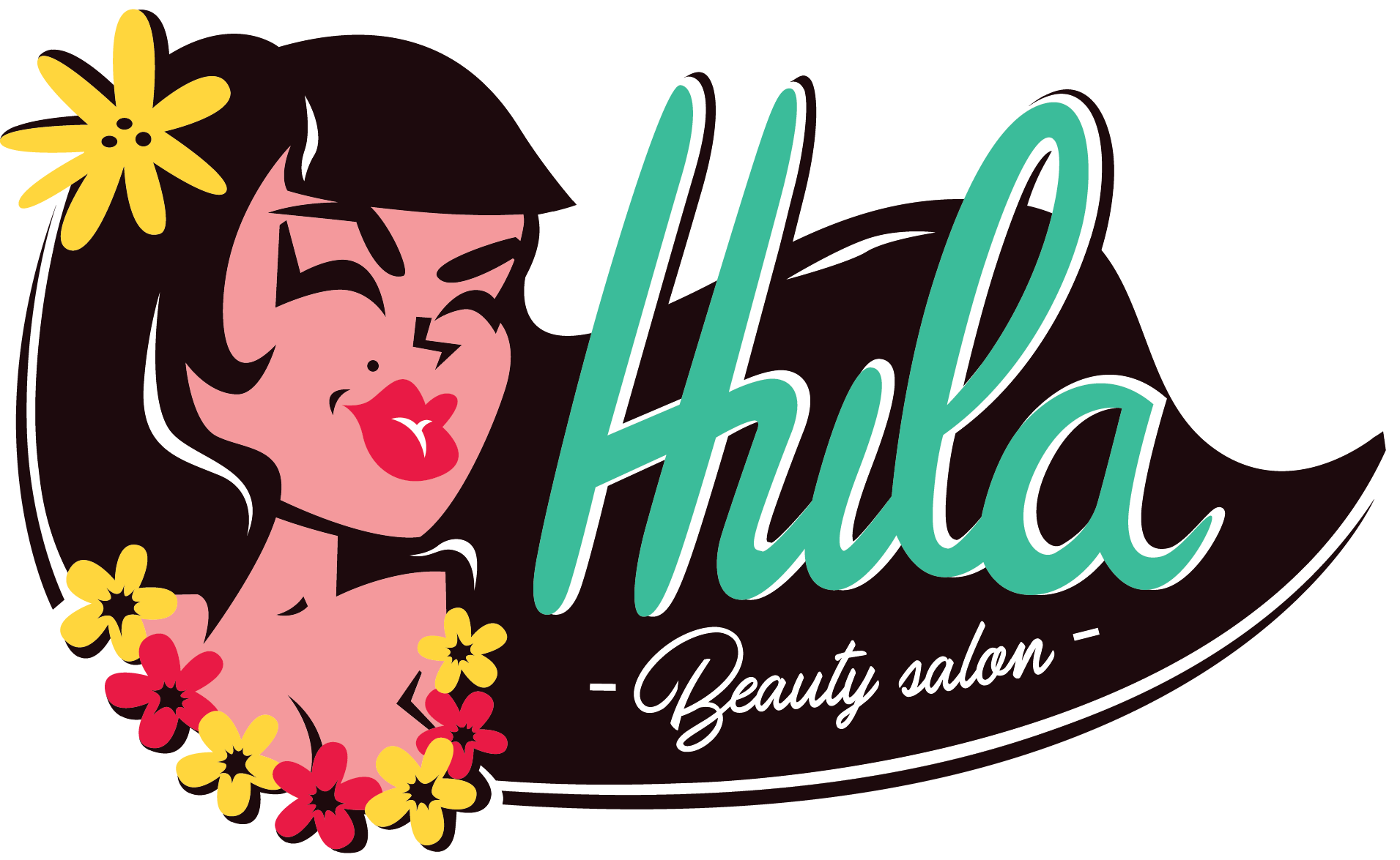 Hula Beauty Salon - Illustration (1911x1175)