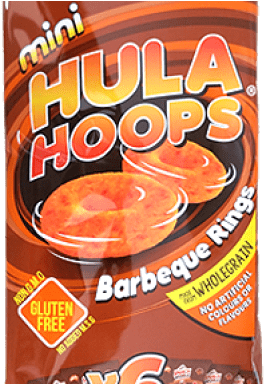 Hula Hoops 6 Pack Bbq - Tangerine (500x383)