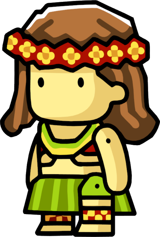 Hula Dancer Female - Female Characters In Scribblenauts (525x777)