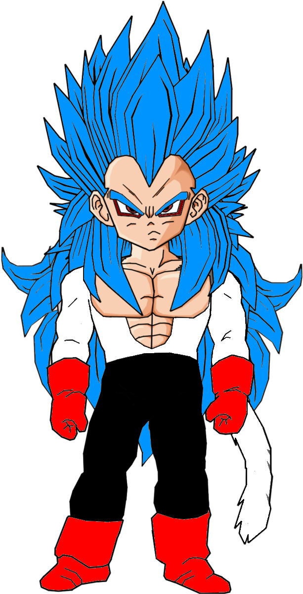 Kid Vegeta Ssjg - Cartoon (641x1244)