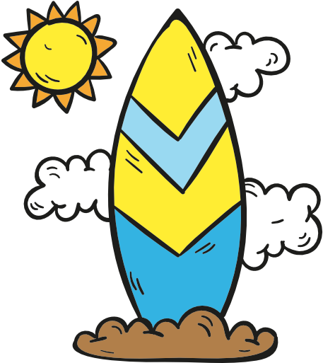 Surfboard Free Icon - Scalable Vector Graphics (512x512)