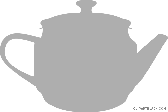 Teapot Silhouette Tools Free Black White Clipart Images - Bule De Chá Branco Png (700x465)