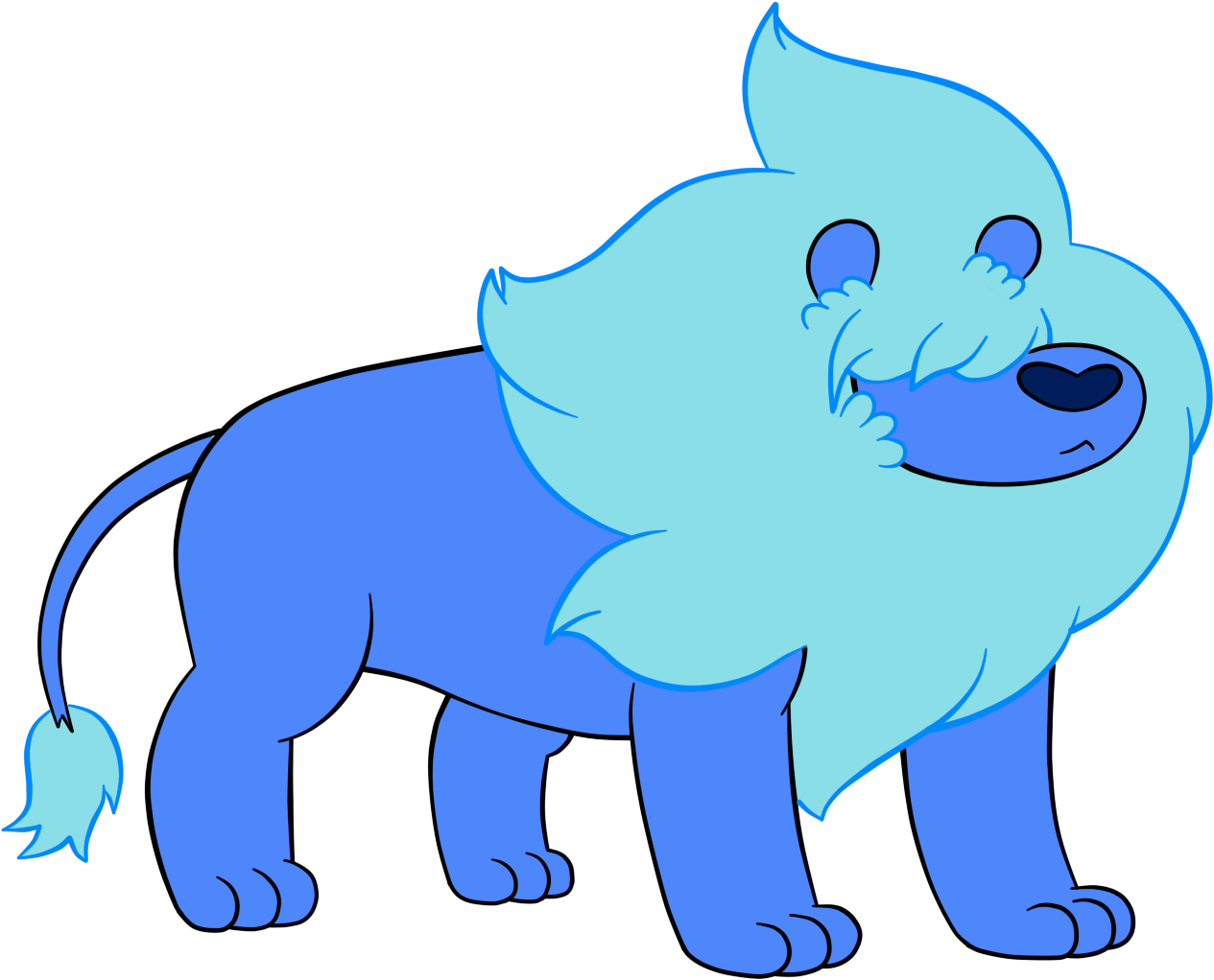 Lion Sapph - Steven Universe Lion Peridot (1398x1044)