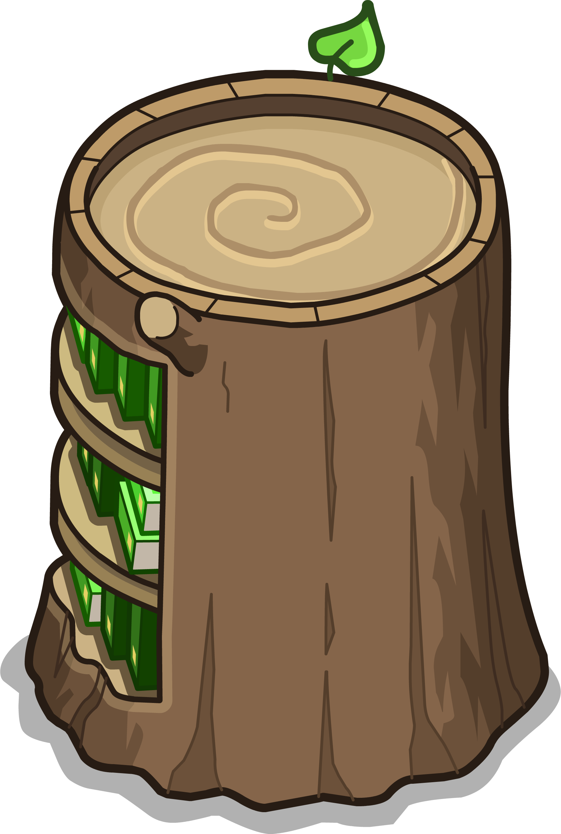 Stump Bookcase Sprite 031 - Stump Bookcase Sprite 031 (1798x2673)