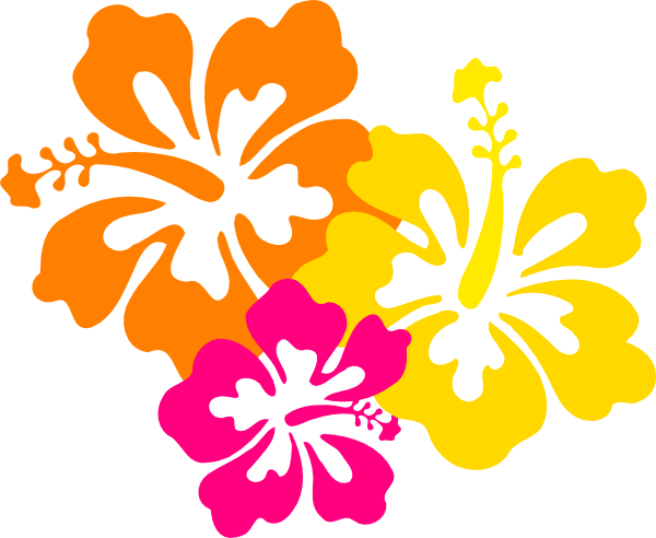 Joba Flower Clipart - Hawaiian Flowers Clip Art (600x492)