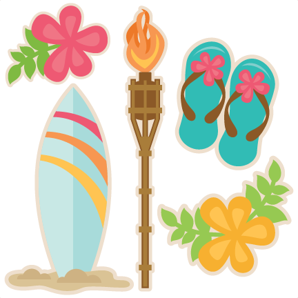 Hawaii Cute Clipart Svg Scrapbook Cut File Cute Clipart - Hawaiian Clipart Svg (432x432)