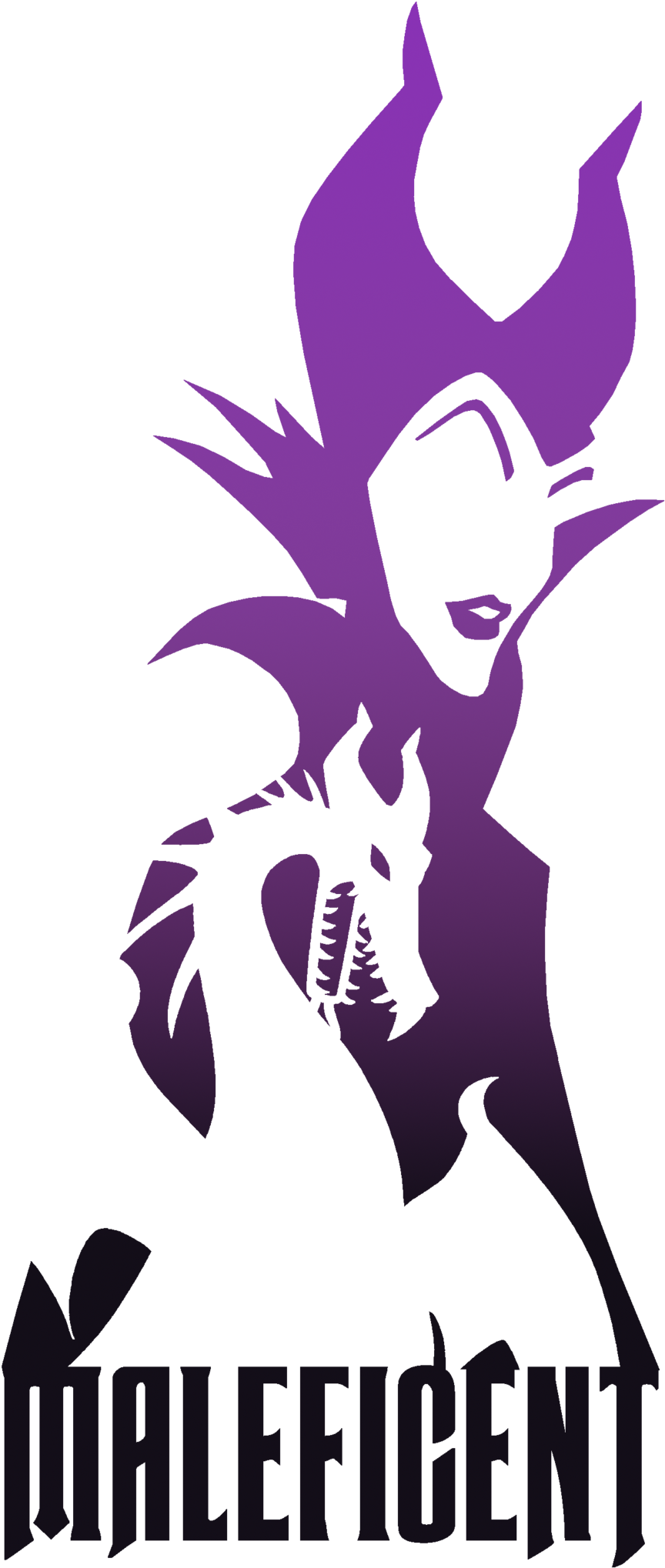 Maleficent Silhouette By Novaembersin On Deviantart - Maleficent Silhouette (1024x2048)