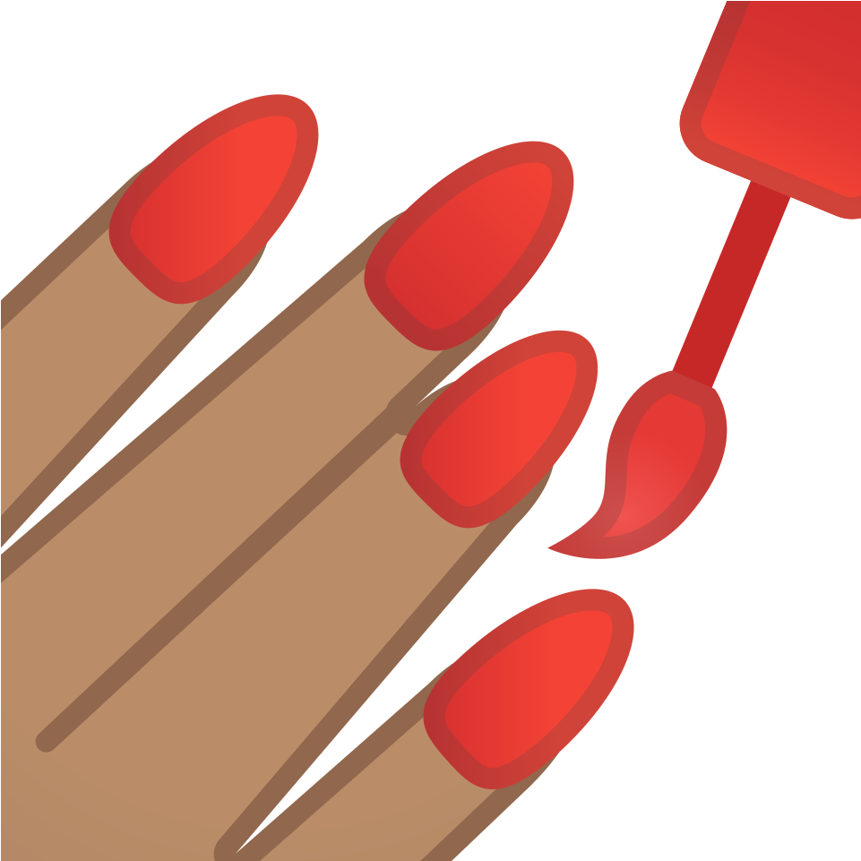 Nail Polish Medium Skin Tone Icon - Nail Polish Icon (1024x1024)