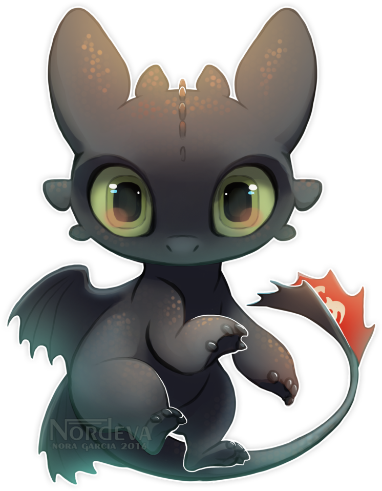 Cute Baby Dragon Tattoo Download Cute Baby Dragon Tattoo - Toothless Chibi (1024x1161)
