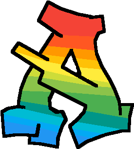 Grafiti Letter A - Graffiti (500x500)