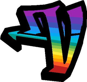 Grafiti Letter V - Graffiti (500x500)