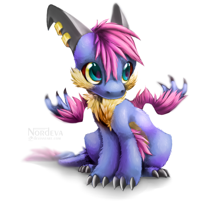 Chibi Sydney - Dragon Furry Chibi (862x927)