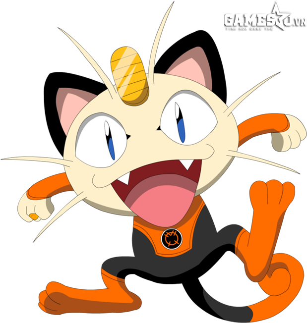 Trước Thời Điểm Tham Gia Team Rocket, Thì Meowth Chỉ - Meowth Pokemon (619x652)