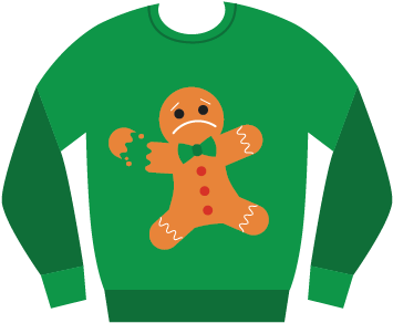 Ugly Christmas Sweaters Sticker Pack Messages Sticker-4 - Cartoon (408x408)