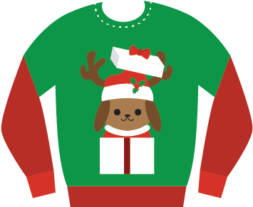 Ugly Christmas Sweaters Sticker Pack Messages Sticker-9 - Santa Claus (408x408)