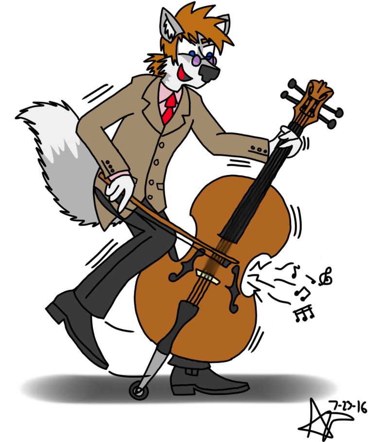 Cello Boogie By Omega-steam - Cartoon (800x1000)
