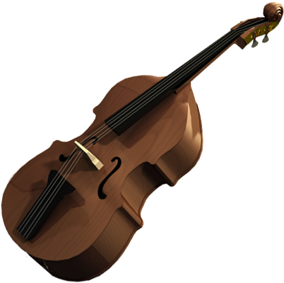 Double Bass Art For Kids - Double Bass Icon (419x416)