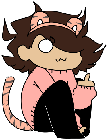 A Small Cat By Sugar-ufo - Cartoon (376x488)