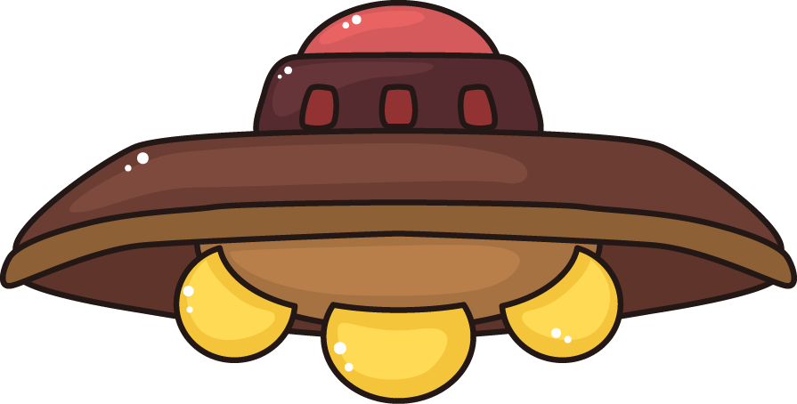 Unidentified Flying Object Cartoon - Cartoon Ufo Png (895x454)