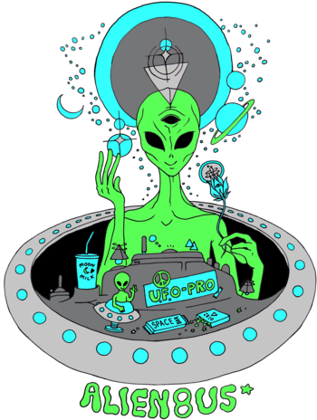Machine Wash Ok Ufo Pro Alien Shirt - Illustration (358x480)