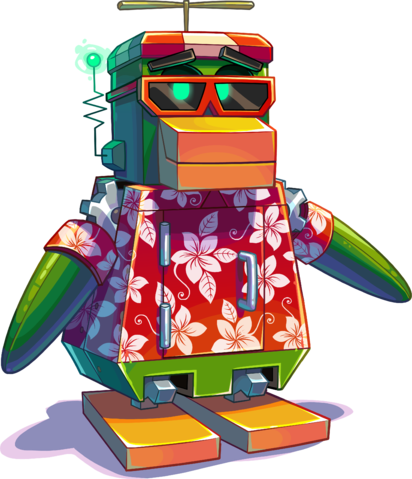Rookie Bot Malfunctioned - Rookie Bot Club Penguin (412x479)