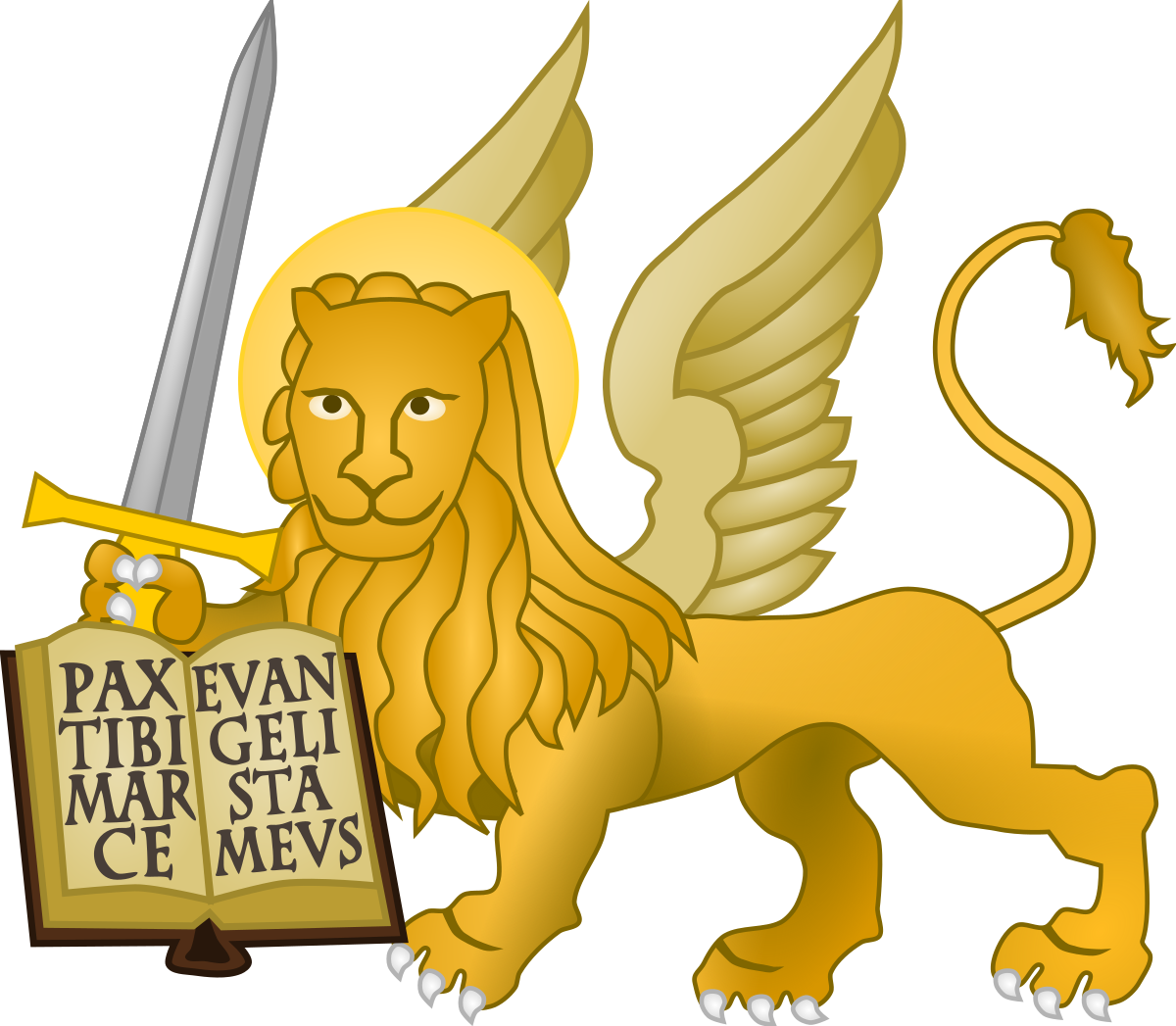 Lion Of St Mark Png (1200x1047)