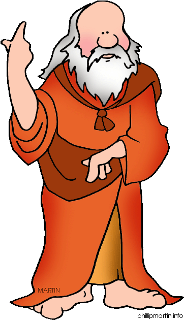 Greek Clipart Acient - Philosopher Clip Art (382x648)