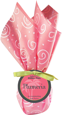 Plumeria Chill Pill - Hydra Bath Bomb Gift Set - 4 All Natural Tropical Aromatherapy (294x519)