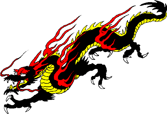 Chinese Dragon Flame Orange Graphic Dragon Boating - Chinese Dragon (569x402)