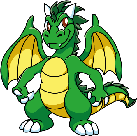 Green Dragon By Bestary - Dragon Smiling Cartoon (500x500)