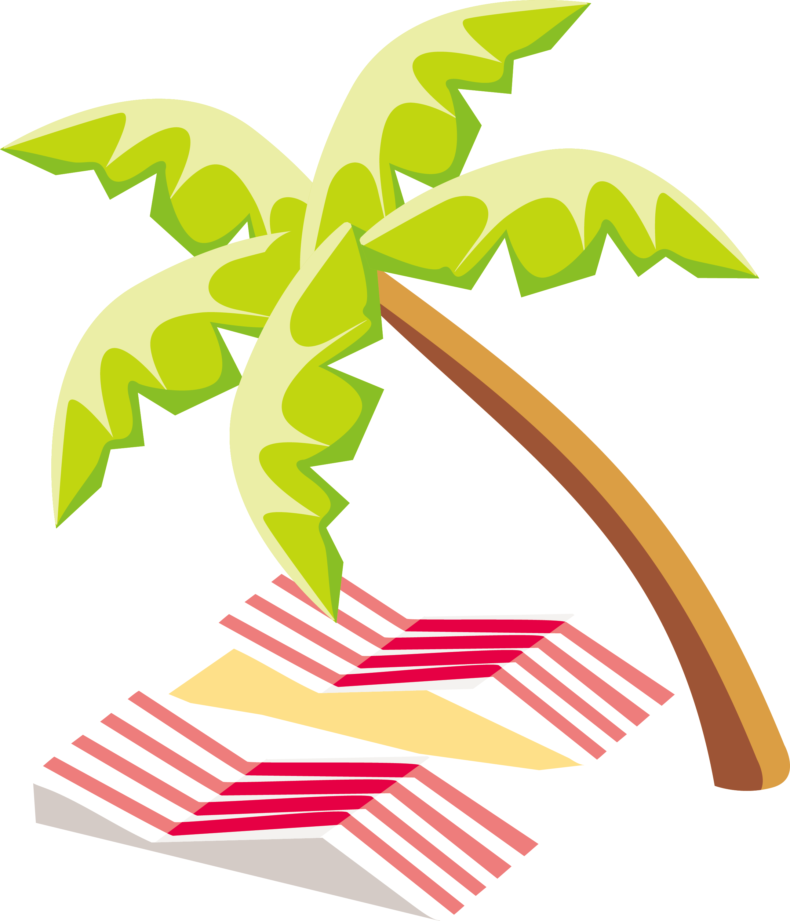 Coconut Tree Png Vector Element 2587*3016 Transprent - Vector Graphics (2587x3016)