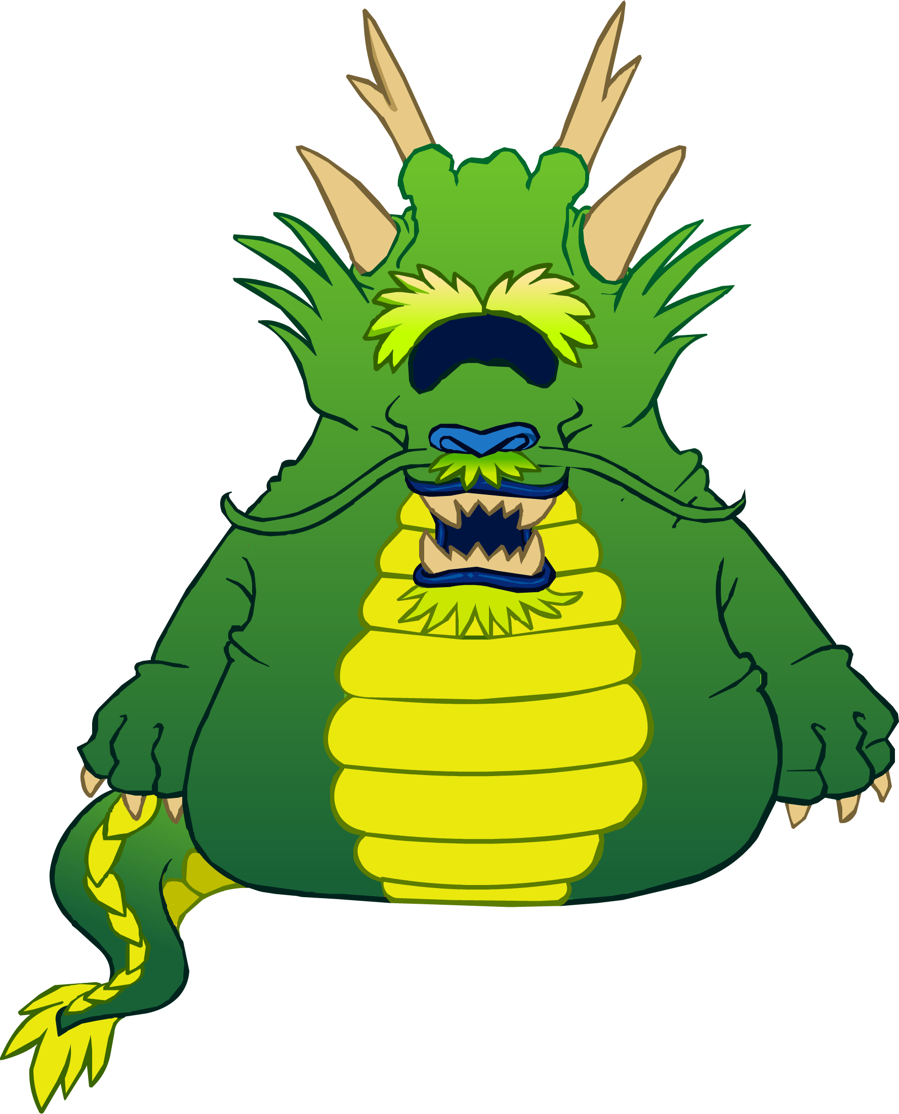 Ancient Green Dragon Icon - Club Penguin Dragon Green (1776x2199)