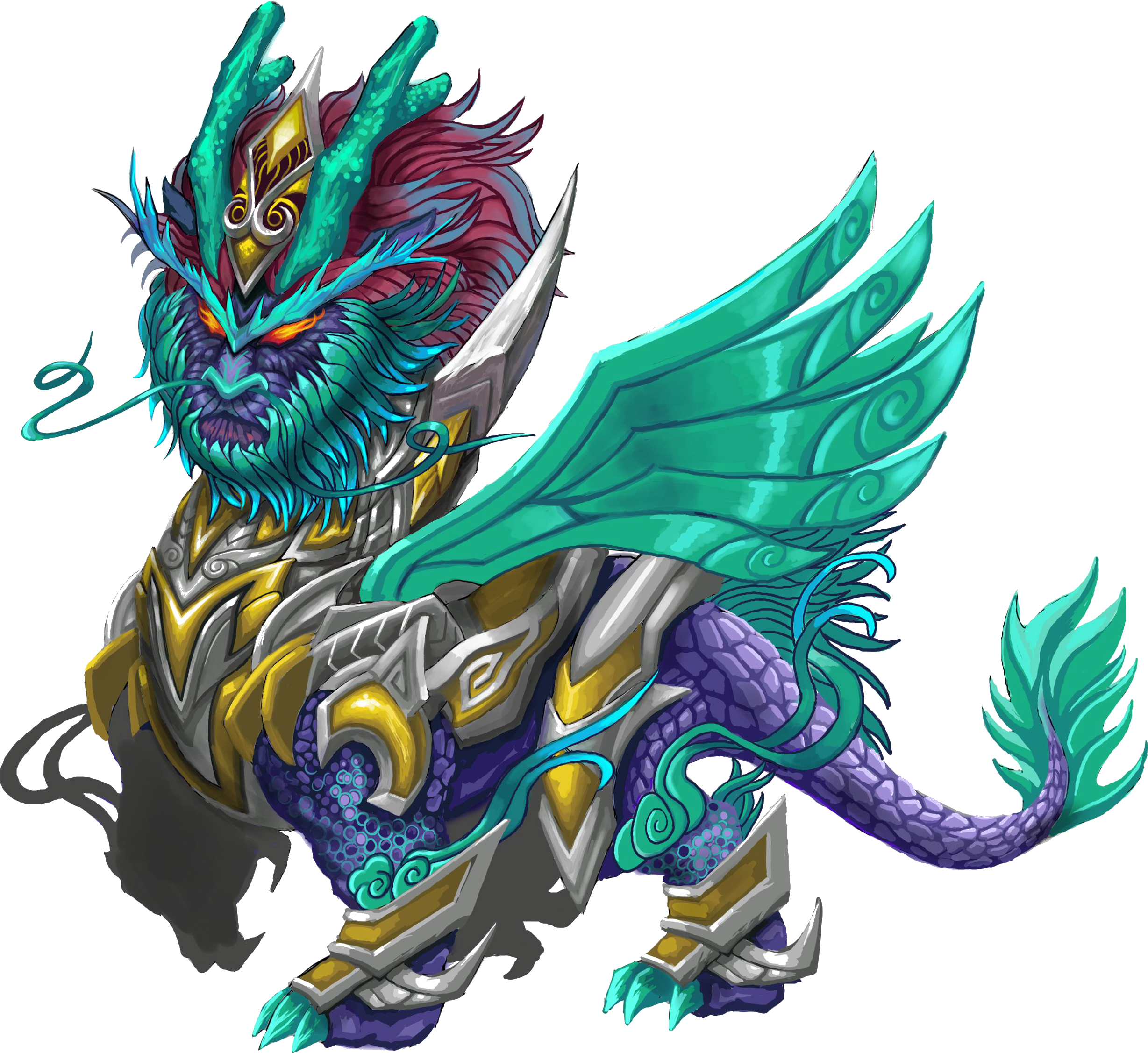 Chinese Dragon U7075u517d Qilin - Qilin (3508x2480)
