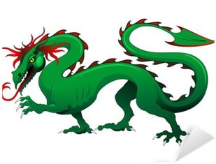 Drago Verde Cina 2012 Green Dragon China Vector Sticker - Dragon (400x400)