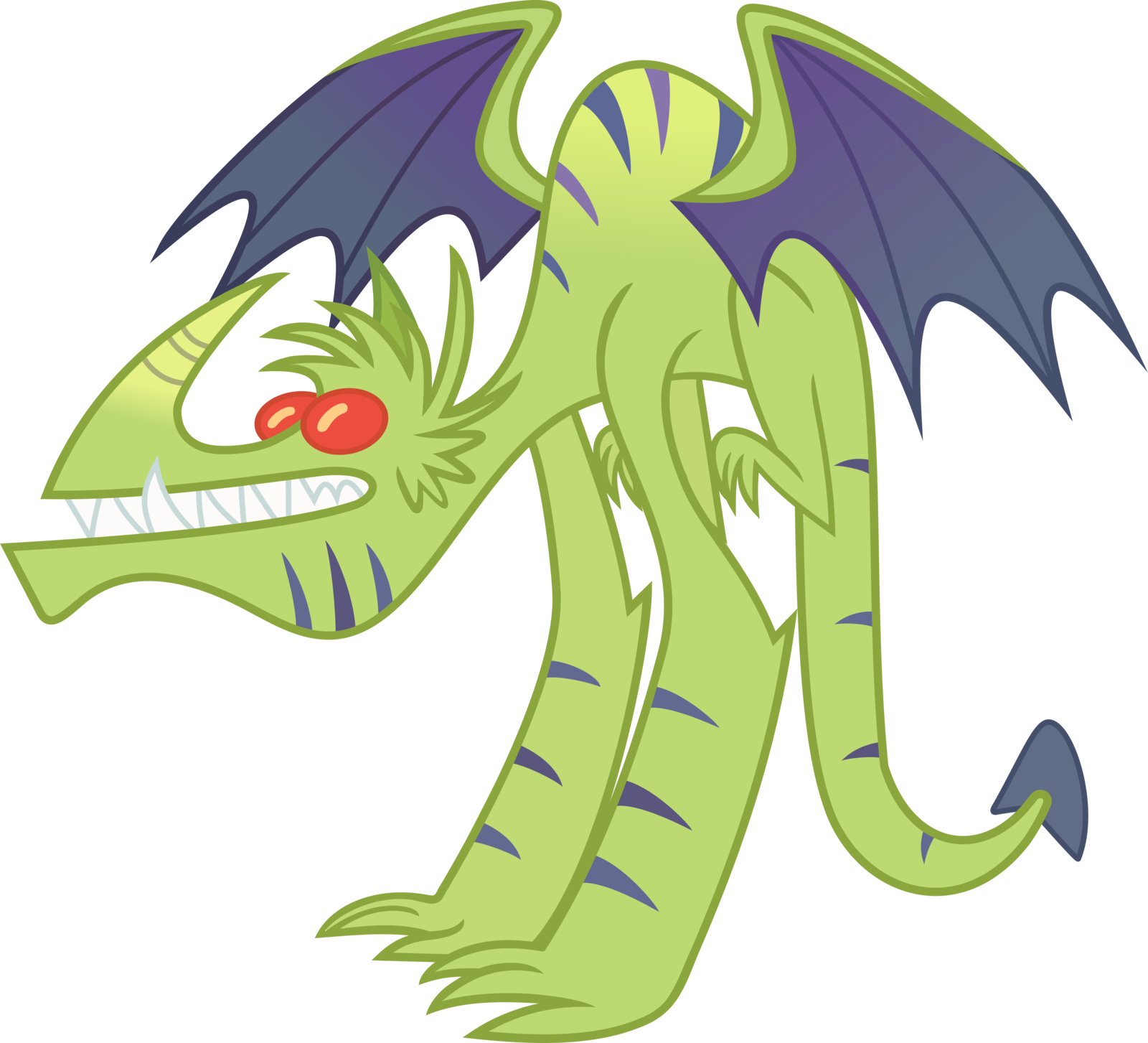 Lanky The Lime Green Dragon By Pink1ejack - Mlp Teenage Dragons (1600x1453)