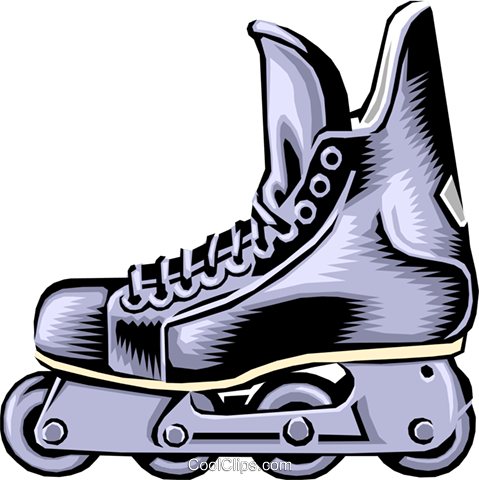 Roller Blades Royalty Free Vector Clip Art Illustration - Clip Art (479x480)