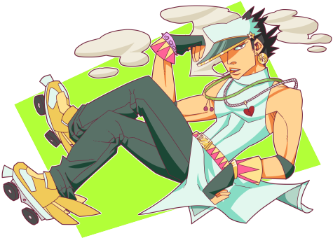 One Whole Jotoro On Rollerblades Made For This - Cartoon (500x354)