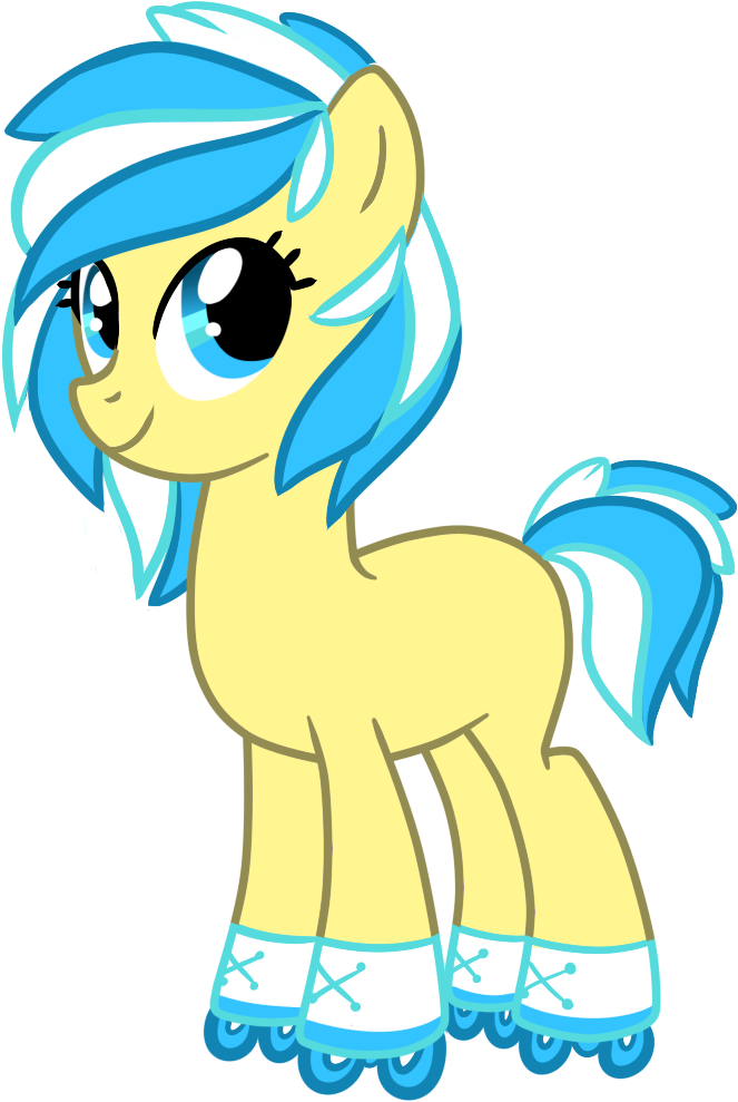 Pony Oc By Pepooni - Mlp Oc Roller Skate (764x1010)