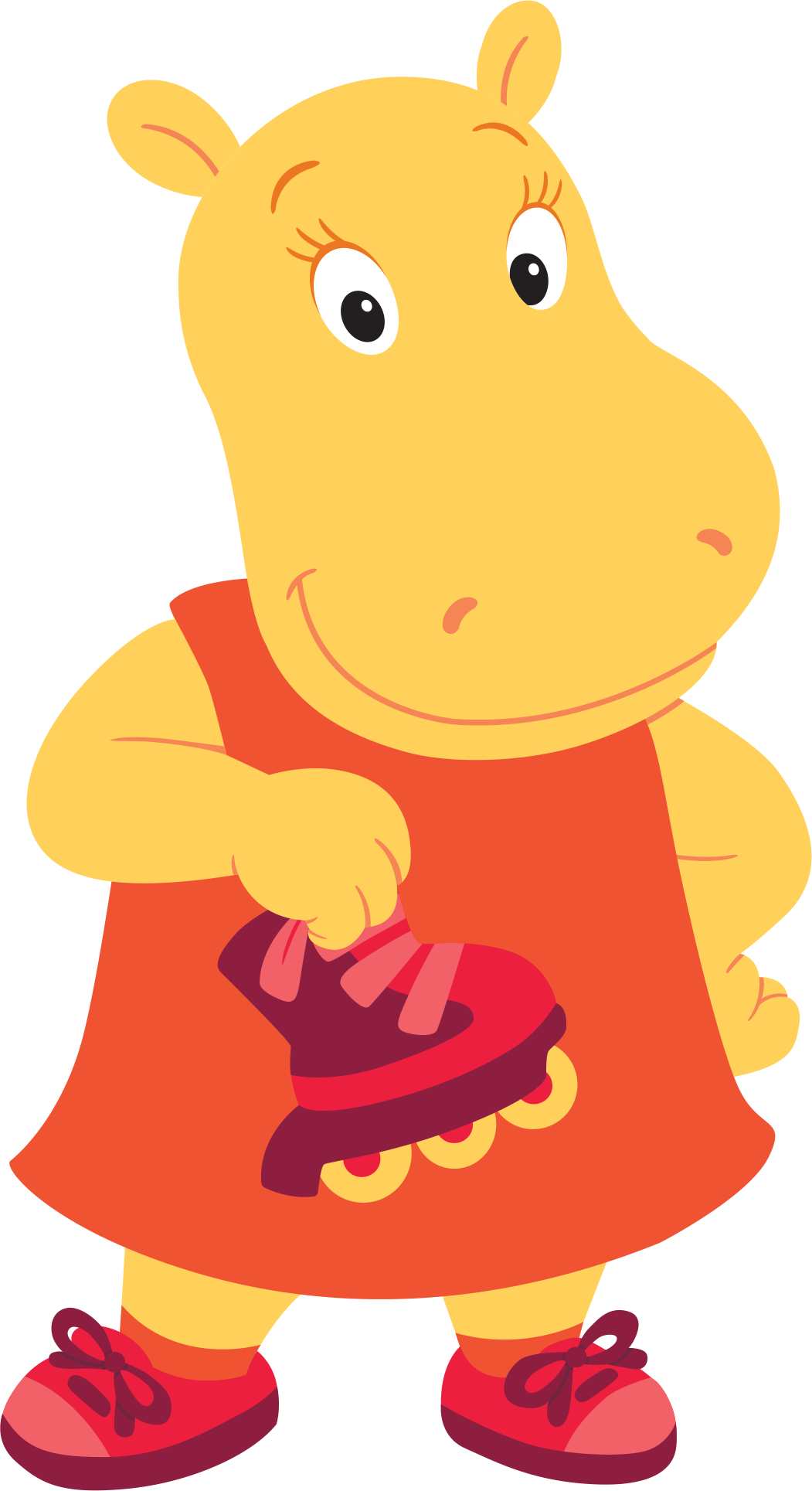 The Backyardigans Sport-tacular Tasha Holding Rollerblades - Backyardigans Sport (1051x1929)