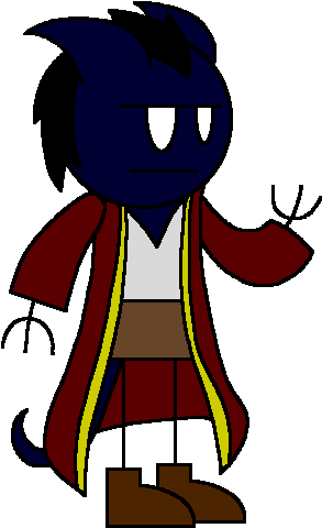 Cinaed Dreamtongue Cg, Male Tiefling Sorcerer - Cartoon (400x640)