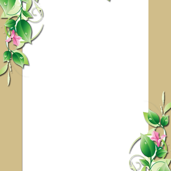 Flower Frame - Pink Flower Border Clip Art (600x600)