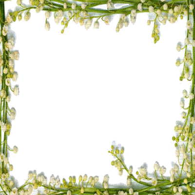 May Flower Frame Lily Of The Valley Frame - My Pleasure To Share (400x400)