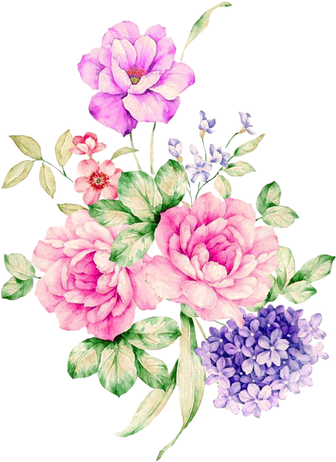 Moutan Peony Centifolia Roses Garden Roses - Overmal 3d Uv Sculpture Gel Coloured Nail Art Tip Creative (1704x2004)