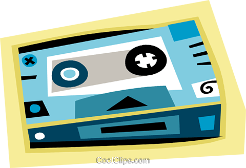 Video Cassette Tape Royalty Free Vector Clip Art Illustration - Circle (480x328)