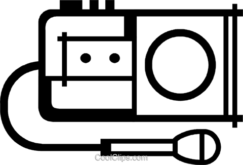 Cassette Recorder Royalty Free Vector Clip Art Illustration - Cassette Recorder Royalty Free Vector Clip Art Illustration (480x326)