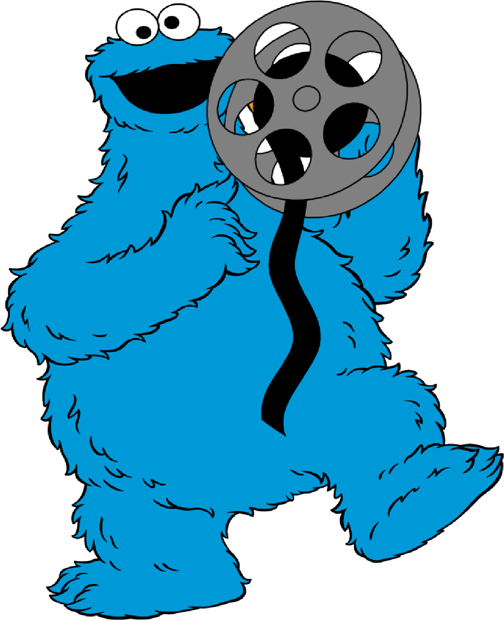 Tape-monster1280 - Sesame Street Cookie Monster Clipart (1280x1280)