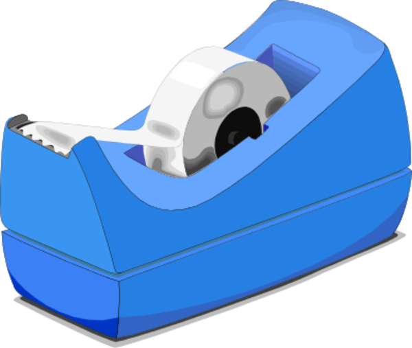 Scotch Clipart Tape - Scotch Tape Clip Art (600x507)