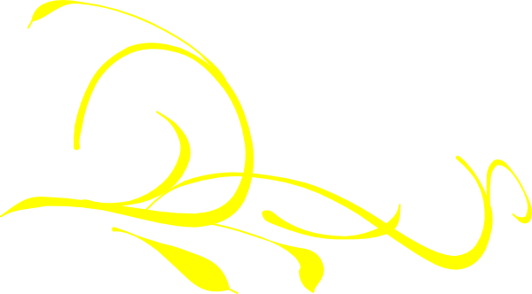 Elegant Yellow Floral Corner Vector Clip Art At Clkercom - Flower Vector Png Yellow (600x332)